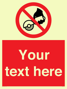 Custom Do not use with hand held grinding machine